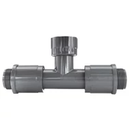 Rain Bird PVC szelepakna elosztó - T idom kettős hollandival 1" km x 1" km x 1" bm