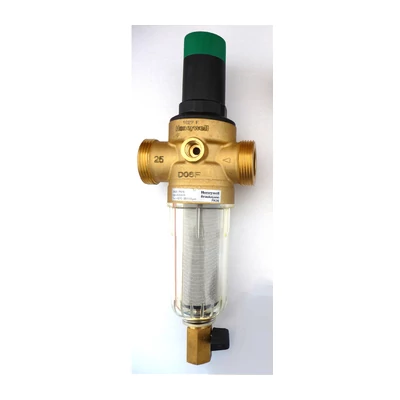 Honeywell átöblíthető nyomáscsökkentő + szűrő 3/4"-os, max. 2,9 m3/h, 16 bar-ig"